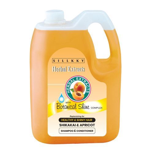 Sillkky Herbal Extracts Shikakai And Apricot Shampoo and Conditioner - 5L