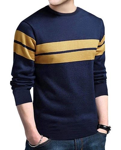 Anti-Shrink And Anti-Wrinkle Pure Cotton Plain Pattern Full Sleeves T- Shirts For Mens Age Group: 18