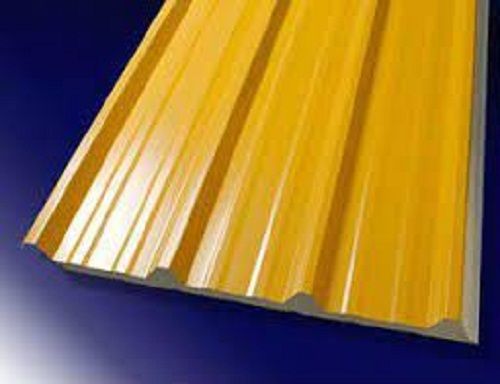 Steel Break Resistance Rectangular Shape Yellow Frp Shed Sheet For Residential And Commercial, 8 X 4 Feet 