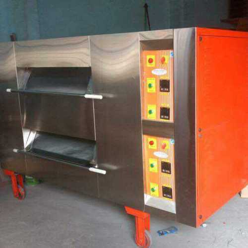 Easy To Use And Excellent Strength Double Deck Oven Used In Bakeries Capacity: 25 Kg/Hr