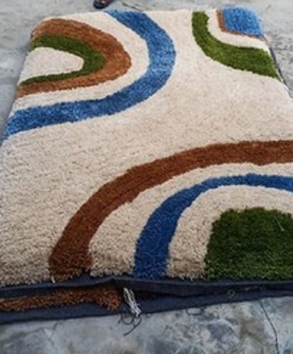 Multicolor Shaggy Floor Carpet For Home, Hotel, Office, Length 6 Feet, Width 4 Feet, Thickness 1 To 3 Inch