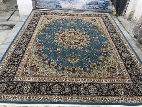 Multicolored Silk Rectangle Carpet - 6x4, 5x7, 8x11, 6x9 Inches | Easy To Fold, Impeccable Finish, Perfect Shape, Embroidered Pattern