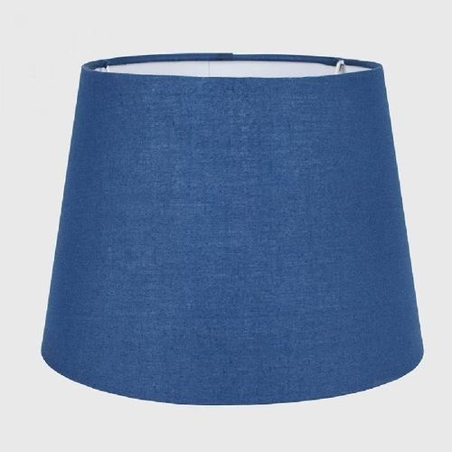 Tapered Drum Shape Blue Plain Fabric Lampshades For Table Lamps