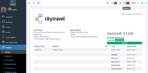टूर एंड ट्रैवल मैनेजमेंट सॉफ्टवेयर