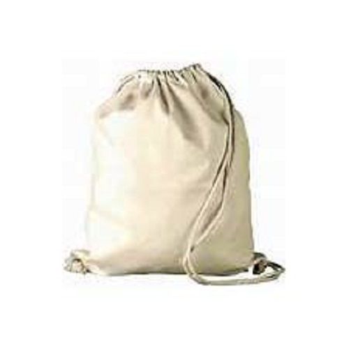 Very Spacious And Light Weight Cotton Drawstring Bag With High Weight Bearing Capacity.