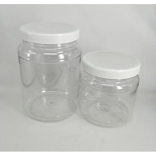 Transparent 100-500 Ml Plastic Jar With Air Tight Screw Tight Cap