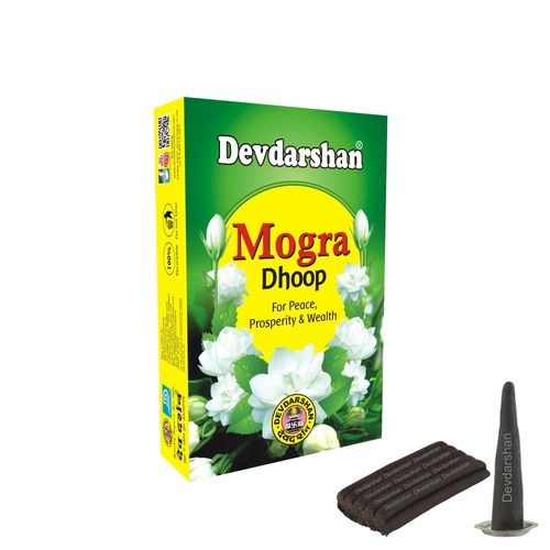 100% Herbal Semi Solid Air Purifier Mogra Dhoop For Pooja And Meditation Burning Time: 20-25 Minutes