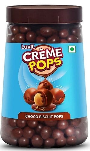 Choco Coated Pops With Crunchy Biscuit Tops Coating