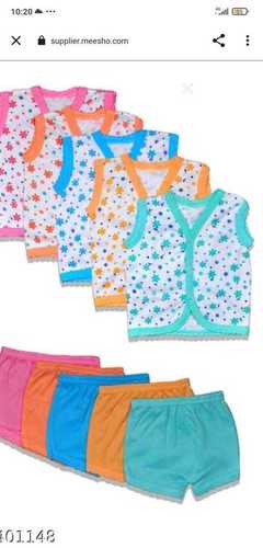 All Color Comfortable Multicolor Infant Wear Printed Baby Cotton Top And Shorts Dress Set