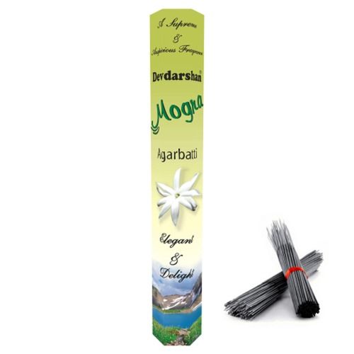 Devdarshan 9 Inch Natural Mogra Floral Incense Sticks For Pooja, Meditation Burning Time: 15-20 Minutes