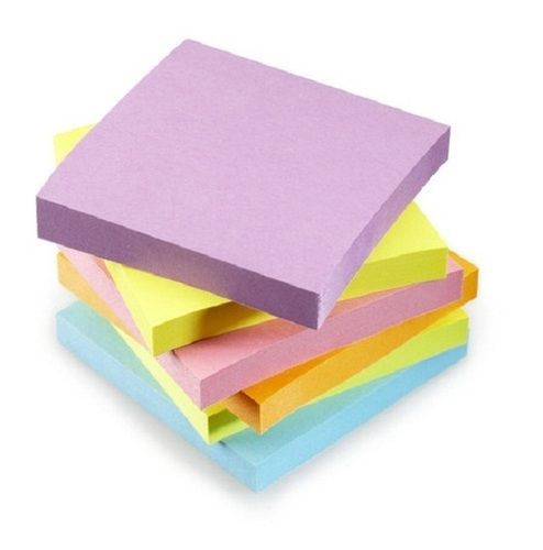 Squire Fluorescent Paper Self Adhesive Memo Pad Sticky Notes