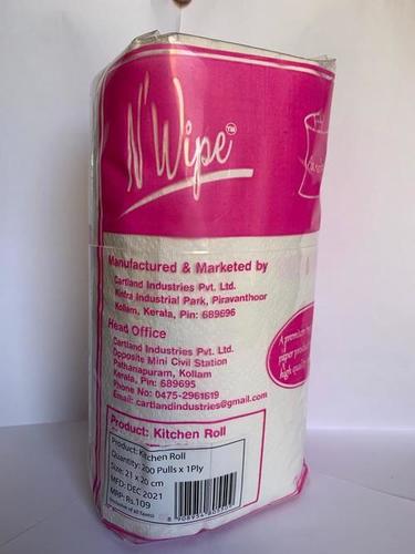 High Absorbent Disposable N Wipes Premium Plain Paper Roll With 21x 30cm Size