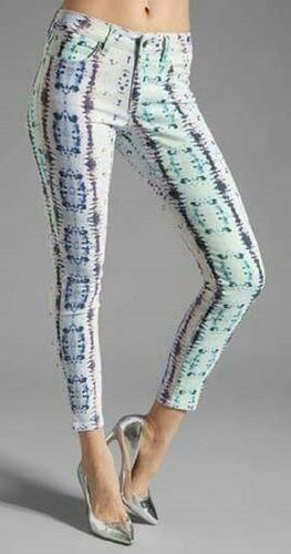 Quick Dry Ladies Assorted Colored Slim Fit Skin Friendly Casual Printed Trendy Jeans