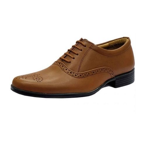 Light Brown Color Mens Leather Laces Shoes(Formal And Casual Wear) Size: 5-10