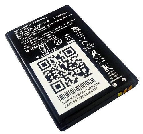 Light Weight Black Mobile Battery Compatible For Jio Lyf F61F Keypad Phone  Body Material: Plastic