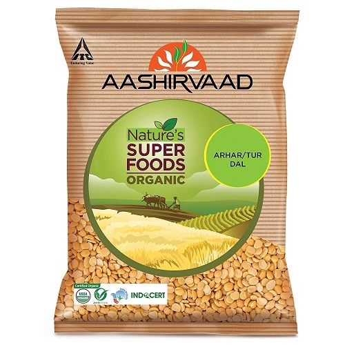 Nature Super Foods Organic Arhar And Toor Dal Pouch, 500 G Admixture (%): 100%