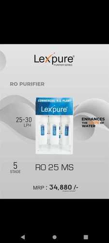 Ruggedly Constructed Six Stage Filtration Lexpure Ro Water Purifier (Ro-25Ms) Dimension(L*W*H): 390 X 285 X 400 Millimeter (Mm)