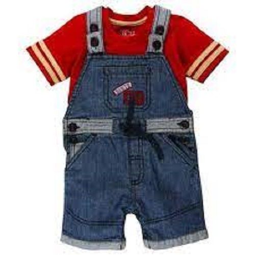 Short Sleeves T Shirt And Denim Short Baby Suits For Kids