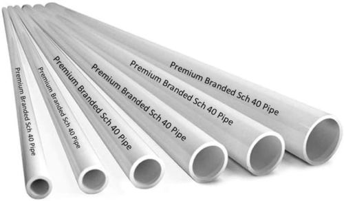 Round White Pvc Pipe For Pipe Fittings, Thickness 1-10 Mm