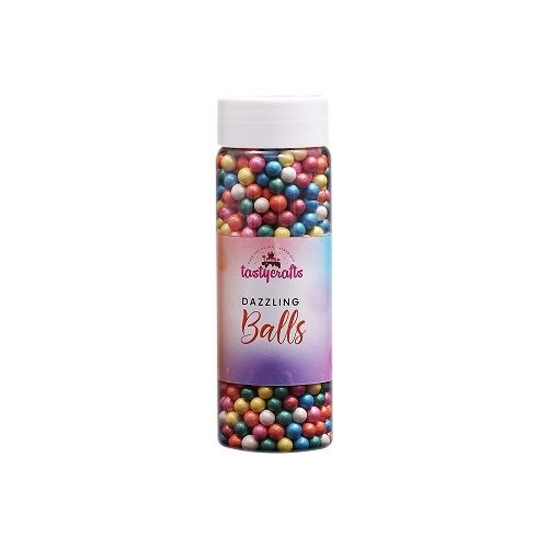 100% Palatable Multi Colour 6 Mm Tastycrafts Dazzling Edible Ball 