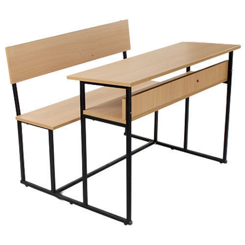 2 Seater Metal And Wood 3 Feet Size Classroom Benches And Desk No Assembly Required