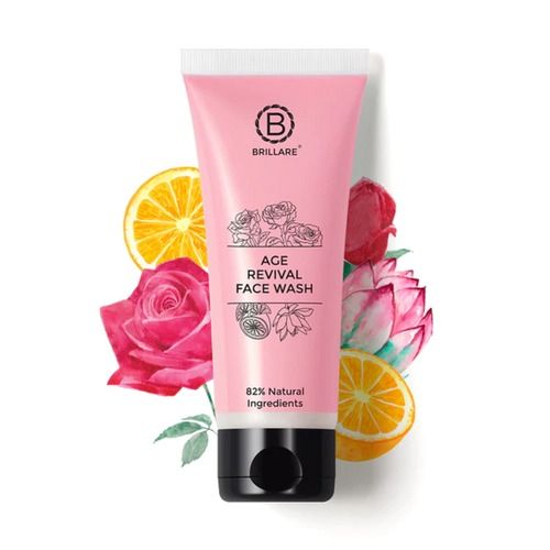 82% Natural Ingredients Anti Aging Face Wash With Rose, Lotus And Orange Extract Ingredients: Herbal