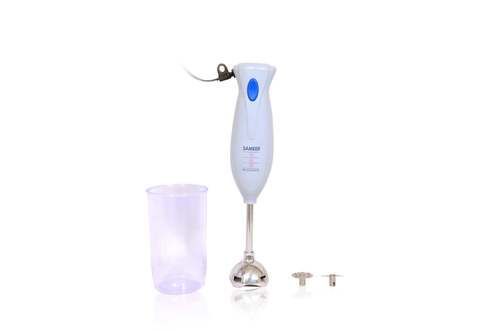 Sameer Novamix Steel Blade Manual Hand Blender (Silver) Size: 100