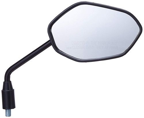 Aluminium Shatterproof Glass Rear View Mirror-Right Hand For Honda Shine