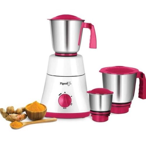 Multi Color 550W Stainless Steel Mixer Grinder With 3 Jar And 2 Years Of Warranty