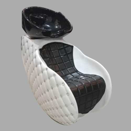 Black and White Colour Leather Salon Shampoo Chair for Hair Cleaning