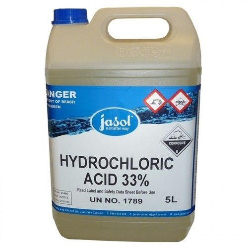 Colorless Watery Liquid Hydrochloric Acid With Highly Pungent Odor Application: Industries