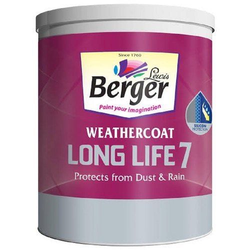 Dirt And Rain Protection Berger Weathercoat Long Life 7 Wall Paint For Homes Cas No: 67-64-1