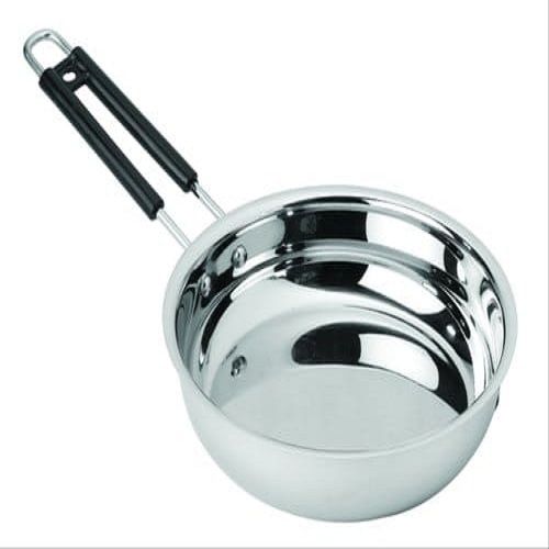 Silver Eco Friendly Fine Finish Stainless Steel Frying Pan For Home, Hotel, Restaurant