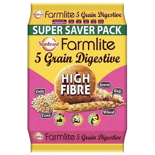 Farmlite 5 Grain Digestive Biscuit, 1 Kg( High Fibre ) Fat Content (%): 19.50G Grams (G)