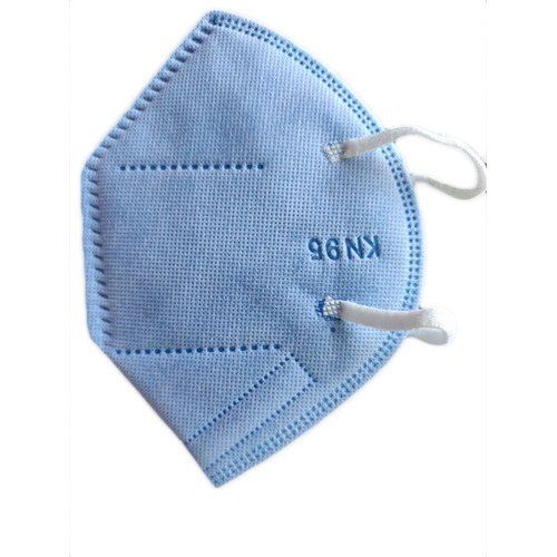 Kn95 Blue Cotton Face Mask With 4 Layers Filter