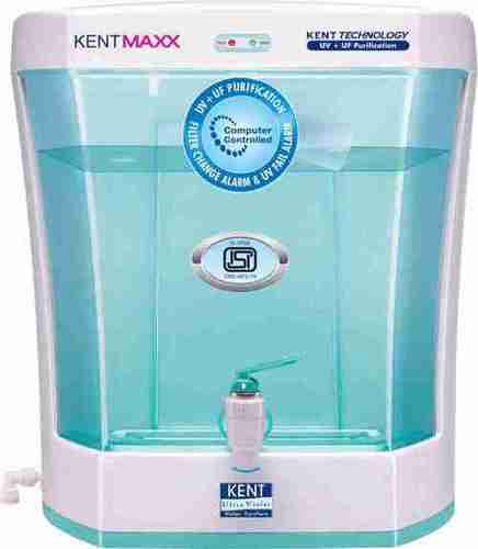 Plastic Uv+Uf Water Purifier With White And Sky Blue Colour