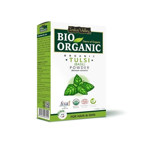 Bio-Organic No Pesticide Tulsi (Basil) Leaf Powder For Skin And Hair Care