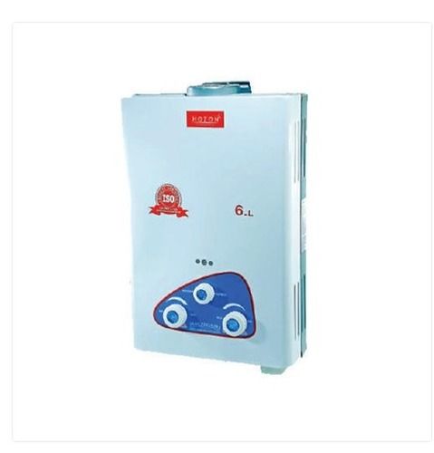 Blue Color Gas Water Geyser With 6 Liter Capacity And 220V Power Input