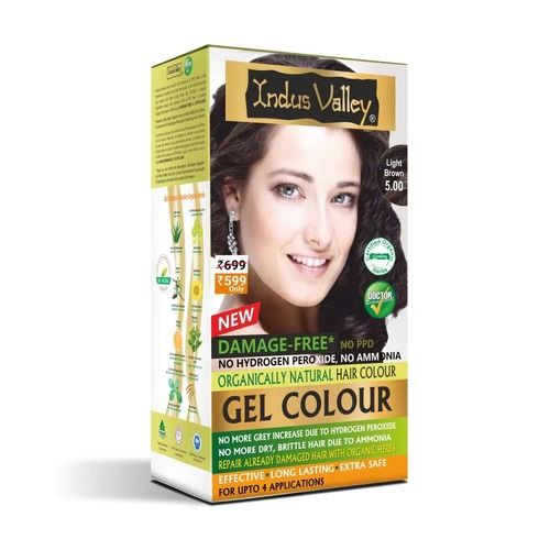 Burgundy 3.6 Damage Free Herbal Hair Color Gel With Amla, Aloe Vera And Henna