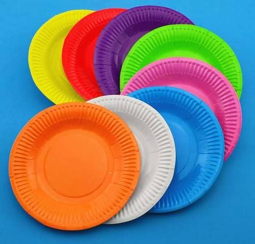 Dust Proof Easy To Use Eco Friendly Lightweight Round Disposable Paper Plate