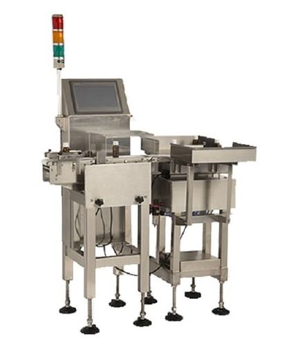 Light Gray Electrical Stainless Steel Semi-Automatic Online Check Weigher Machine