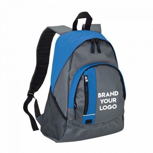 Light Weight And Very Spacious, Polyester Promotional Backpack With Zipper Closure