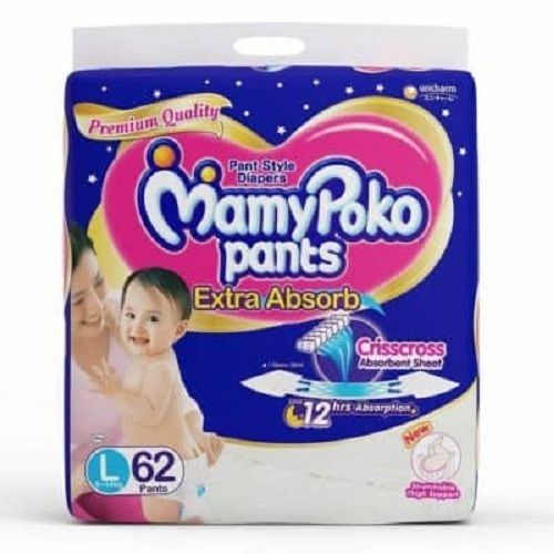 Mamypoko Extra Absorb Disposable Baby Diaper Pants, Size Medium
