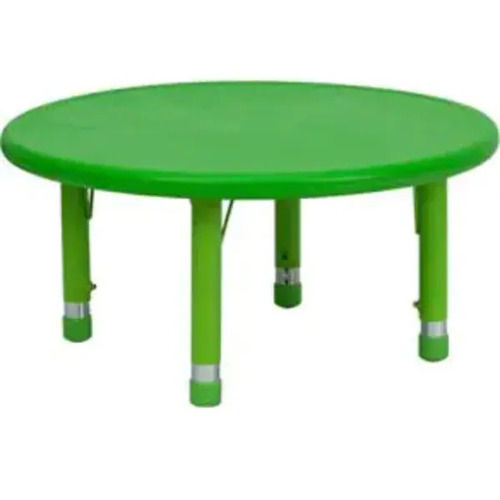Scratch Resistant Sturdy Construction Water Resistance Green Round Plastic Coffee Table