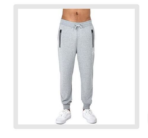 Tear Resistance Comfortable To Wear Easy To Wash Grey Cotton Mens Sports Lower Design: Plain