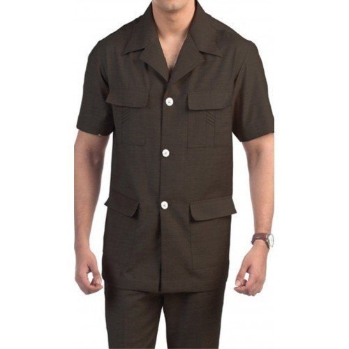 Olive Tear Resistance Skin Friendliness Comfortable To Wear Security Guard Safari Suits