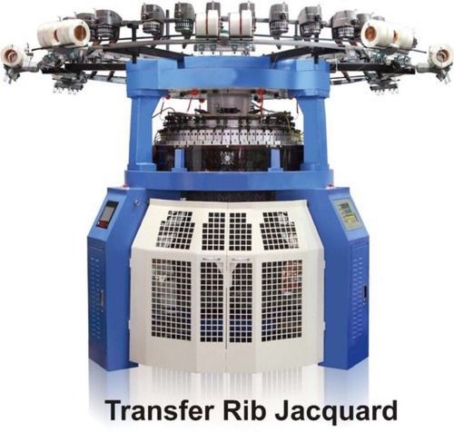 Blue Transfer Rib Jacquard Circular Knitting Machine For T Shirts, 440v/50hz