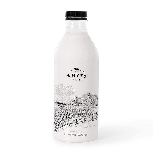 1 Litre Whyte Farms Fresh Cow Milk without any Preservatives