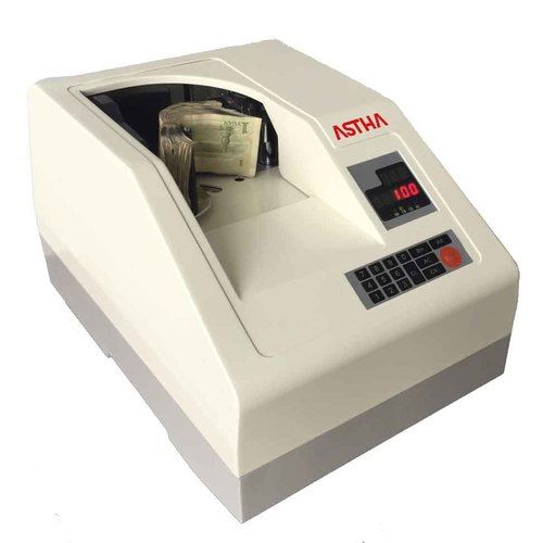 White Astha Ch-600D Desktop Money Counting Machine With 4 Sec Per 100 Sheets Counting Speed