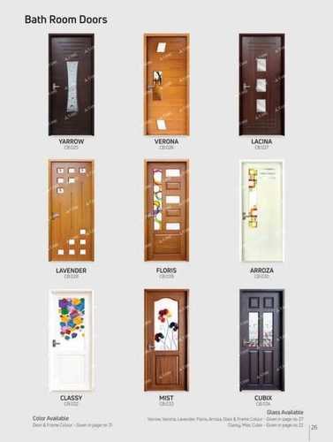 Eye Catching Look And Varied Dimensions Designer Bath Room Doors  Application: Interior